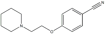 4-[2-(piperidin-1-yl)ethoxy]benzonitrile Structure