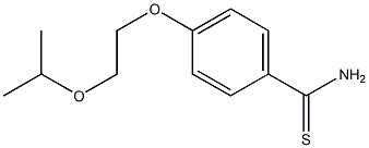 4-[2-(propan-2-yloxy)ethoxy]benzene-1-carbothioamide 结构式