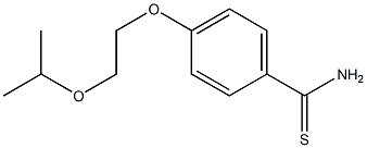 4-[2-(propan-2-yloxy)ethoxy]benzene-1-carbothioamide Struktur