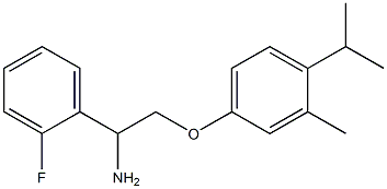 4-[2-amino-2-(2-fluorophenyl)ethoxy]-2-methyl-1-(propan-2-yl)benzene