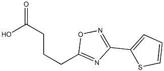 4-[3-(thiophen-2-yl)-1,2,4-oxadiazol-5-yl]butanoic acid,,结构式