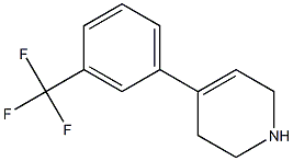 4-[3-(trifluoromethyl)phenyl]-1,2,3,6-tetrahydropyridine Structure
