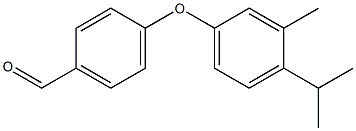 4-[3-methyl-4-(propan-2-yl)phenoxy]benzaldehyde