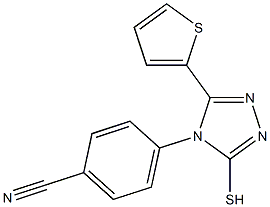 4-[3-sulfanyl-5-(thiophen-2-yl)-4H-1,2,4-triazol-4-yl]benzonitrile