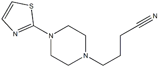 4-[4-(1,3-thiazol-2-yl)piperazin-1-yl]butanenitrile Structure