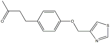 4-[4-(1,3-thiazol-4-ylmethoxy)phenyl]butan-2-one Structure