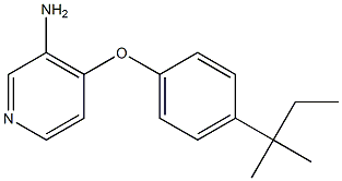 4-[4-(2-methylbutan-2-yl)phenoxy]pyridin-3-amine Structure