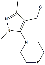 4-[4-(chloromethyl)-1,3-dimethyl-1H-pyrazol-5-yl]thiomorpholine
