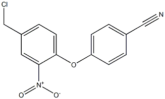 4-[4-(chloromethyl)-2-nitrophenoxy]benzonitrile