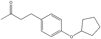 4-[4-(cyclopentyloxy)phenyl]butan-2-one Structure