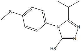 4-[4-(methylsulfanyl)phenyl]-5-(propan-2-yl)-4H-1,2,4-triazole-3-thiol 结构式