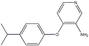 4-[4-(propan-2-yl)phenoxy]pyridin-3-amine 结构式