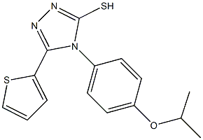 4-[4-(propan-2-yloxy)phenyl]-5-(thiophen-2-yl)-4H-1,2,4-triazole-3-thiol