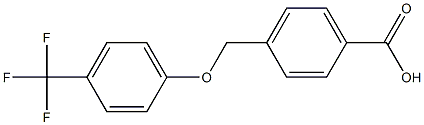 4-[4-(trifluoromethyl)phenoxymethyl]benzoic acid Structure