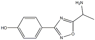 4-[5-(1-aminoethyl)-1,2,4-oxadiazol-3-yl]phenol 结构式