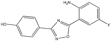 4-[5-(2-amino-5-fluorophenyl)-1,2,4-oxadiazol-3-yl]phenol Structure