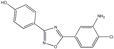  4-[5-(3-amino-4-chlorophenyl)-1,2,4-oxadiazol-3-yl]phenol