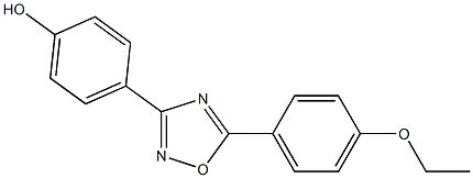 4-[5-(4-ethoxyphenyl)-1,2,4-oxadiazol-3-yl]phenol 化学構造式