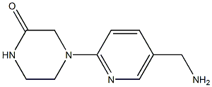 4-[5-(aminomethyl)pyridin-2-yl]piperazin-2-one Struktur