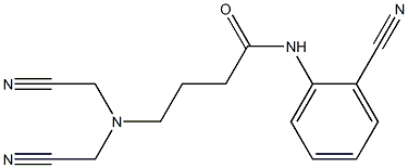 4-[bis(cyanomethyl)amino]-N-(2-cyanophenyl)butanamide Structure