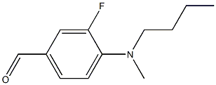 4-[butyl(methyl)amino]-3-fluorobenzaldehyde,,结构式