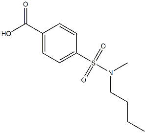 4-[butyl(methyl)sulfamoyl]benzoic acid Structure