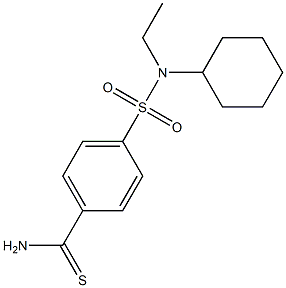 4-[cyclohexyl(ethyl)sulfamoyl]benzene-1-carbothioamide|