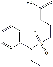 4-[ethyl(2-methylphenyl)sulfamoyl]butanoic acid Structure