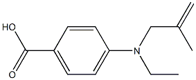 4-[ethyl(2-methylprop-2-en-1-yl)amino]benzoic acid 结构式