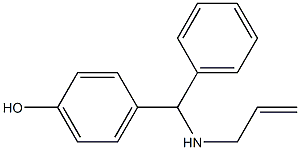 4-[phenyl(prop-2-en-1-ylamino)methyl]phenol Structure