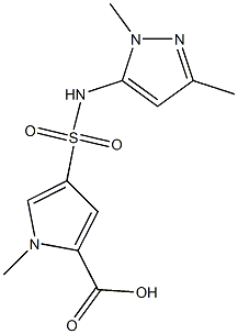 4-{[(1,3-dimethyl-1H-pyrazol-5-yl)amino]sulfonyl}-1-methyl-1H-pyrrole-2-carboxylic acid