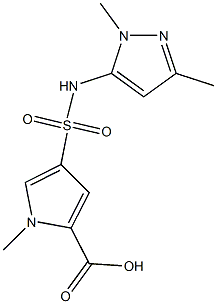  4-{[(1,3-dimethyl-1H-pyrazol-5-yl)amino]sulfonyl}-1-methyl-1H-pyrrole-2-carboxylic acid