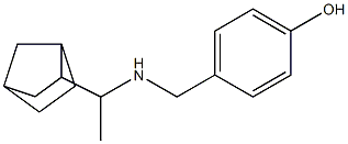 4-{[(1-{bicyclo[2.2.1]heptan-2-yl}ethyl)amino]methyl}phenol,,结构式