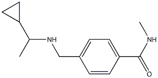 4-{[(1-cyclopropylethyl)amino]methyl}-N-methylbenzamide Structure