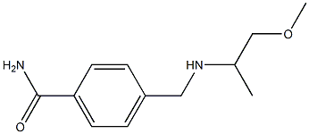 4-{[(1-methoxypropan-2-yl)amino]methyl}benzamide 化学構造式