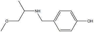 4-{[(1-methoxypropan-2-yl)amino]methyl}phenol Struktur