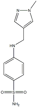 4-{[(1-methyl-1H-pyrazol-4-yl)methyl]amino}benzene-1-sulfonamide Structure