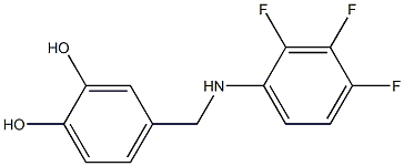 4-{[(2,3,4-trifluorophenyl)amino]methyl}benzene-1,2-diol Struktur