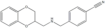 4-{[(2,3-dihydro-1,4-benzodioxin-2-ylmethyl)amino]methyl}benzonitrile Structure