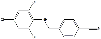 4-{[(2,4,6-trichlorophenyl)amino]methyl}benzonitrile