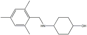 4-{[(2,4,6-trimethylphenyl)methyl]amino}cyclohexan-1-ol,,结构式