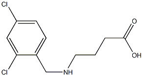 4-{[(2,4-dichlorophenyl)methyl]amino}butanoic acid 结构式