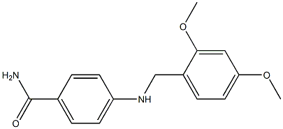 4-{[(2,4-dimethoxyphenyl)methyl]amino}benzamide