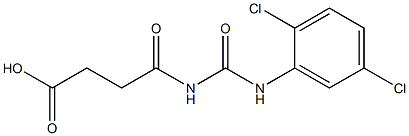 4-{[(2,5-dichlorophenyl)carbamoyl]amino}-4-oxobutanoic acid 结构式