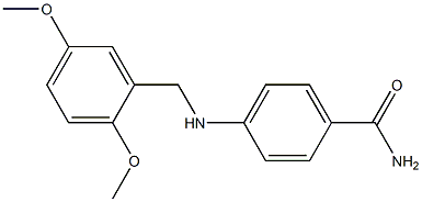 4-{[(2,5-dimethoxyphenyl)methyl]amino}benzamide