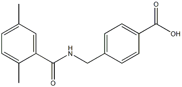 4-{[(2,5-dimethylphenyl)formamido]methyl}benzoic acid,,结构式