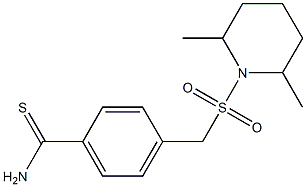 4-{[(2,6-dimethylpiperidine-1-)sulfonyl]methyl}benzene-1-carbothioamide