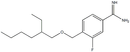 4-{[(2-ethylhexyl)oxy]methyl}-3-fluorobenzene-1-carboximidamide Structure