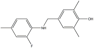 4-{[(2-fluoro-4-methylphenyl)amino]methyl}-2,6-dimethylphenol|