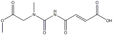 4-{[(2-methoxy-2-oxoethyl)(methyl)carbamoyl]amino}-4-oxobut-2-enoic acid,,结构式